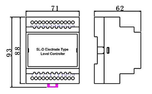 Electrode controller dimension