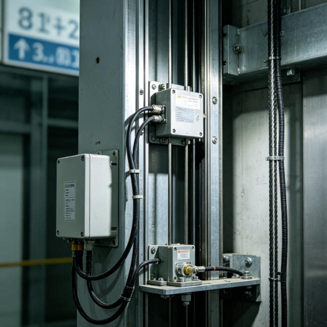 Application of signal isolator for shaft positioning, leveling detection, and safety control feedback in elevator and hoisting equipment.