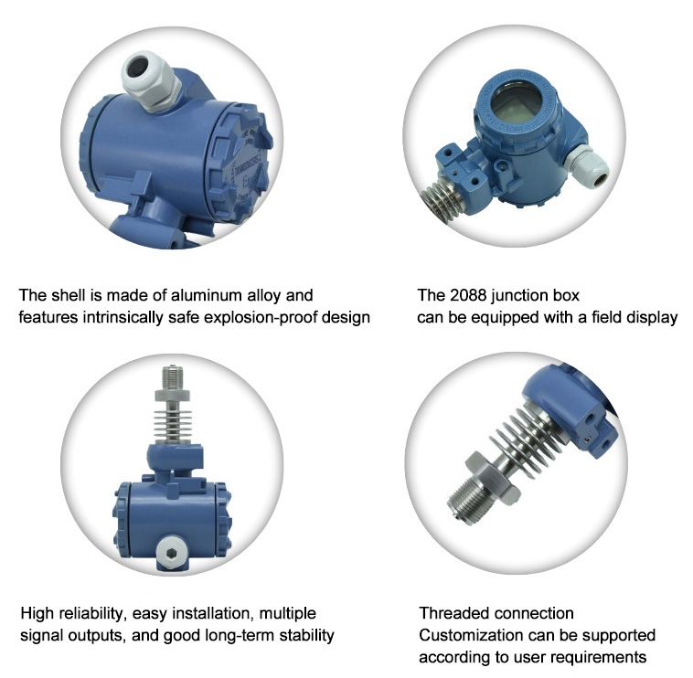 Explosion proof pressure sensor detail