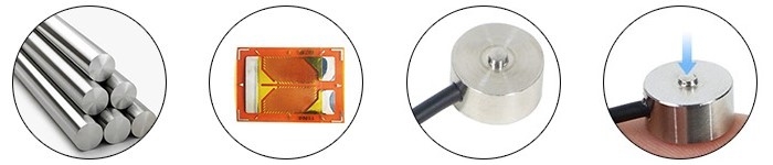 Feature of button load cell