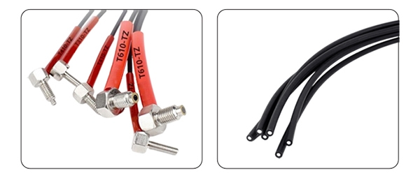 Fiber optic through beam sensor feature