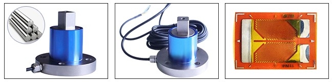 Flange to square drive reaction torque sensor feature