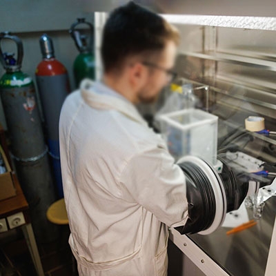 Fluorescent oxygen sensor of glove box