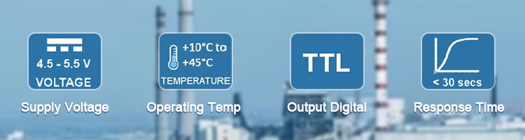 Fluorescent oxygen sensors feature