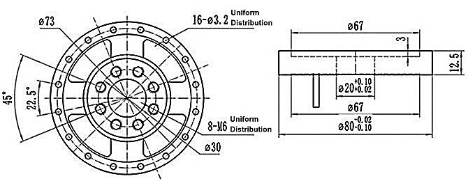 Force torque sensor size
