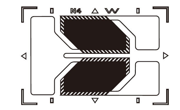 Half bridge strain gauge structure diagram