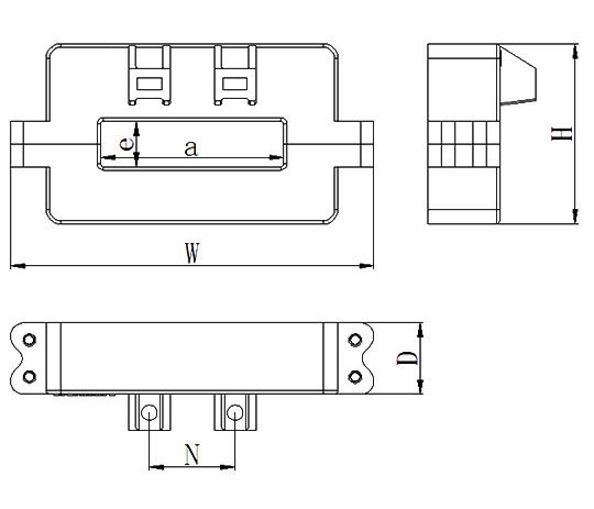 Hall effect current sensor 20000a size
