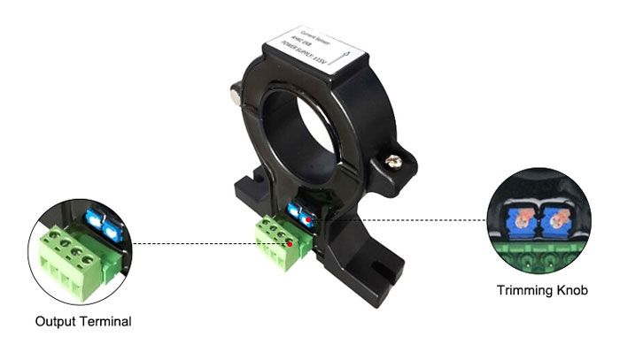 Hall effect current sensor acdc 50a to 1500a detail