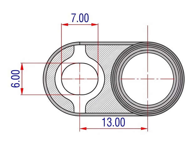 Hall effect speed sensor flange mount dimensions diagram