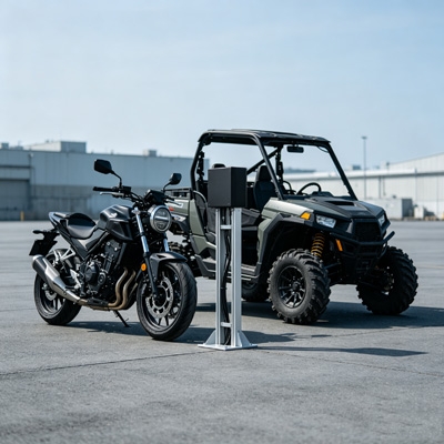 Hall effect vehicle speed sensor used on off-road vehicles
