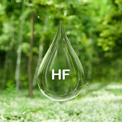 HF gas sensor of ambient HF detection
