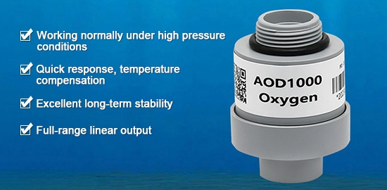 High pressure oxygen sensor feature