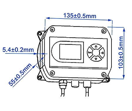 high temperature dew point sensor dimension
