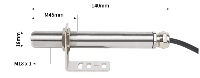 High temperature infrared sensor dimension