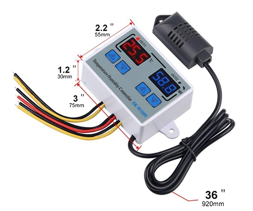 Humidity sensor for egg size