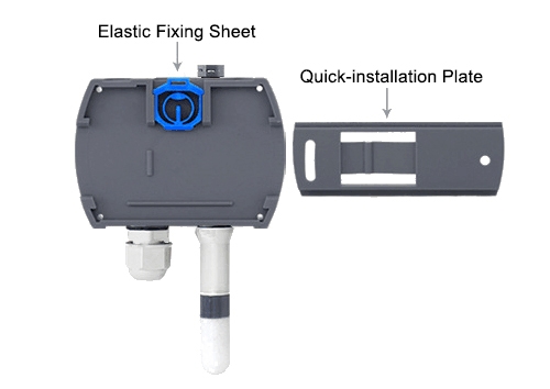 Humidity sensor with display detail