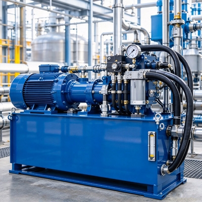 Hydraulic pressure switch for hydraulic power units