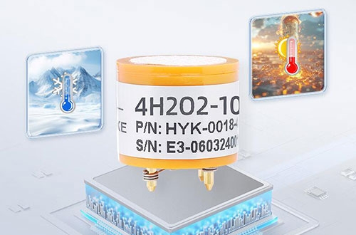 Hydrogen peroxide sensor with high and low tempe resistance