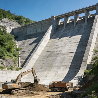 Hydrostatic level sensor for dam roadbed