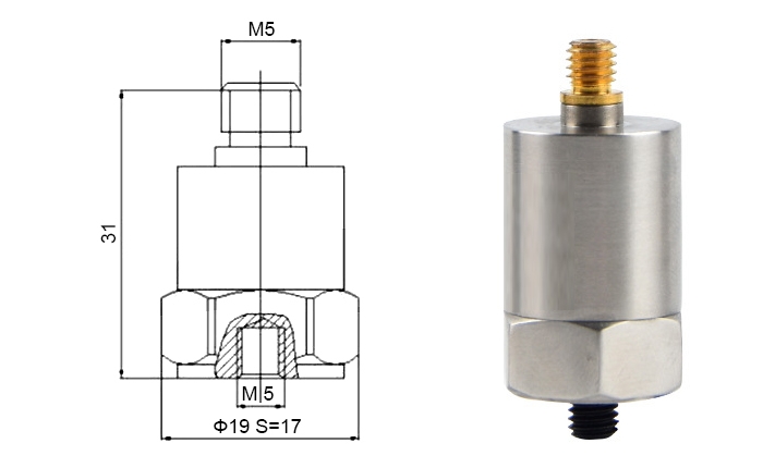 IC accelerometer sensor dimension