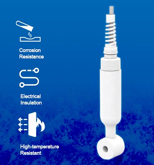 Inductive conductivity sensor detail