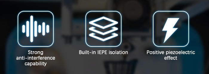 Industrial accelerometer sensor feature