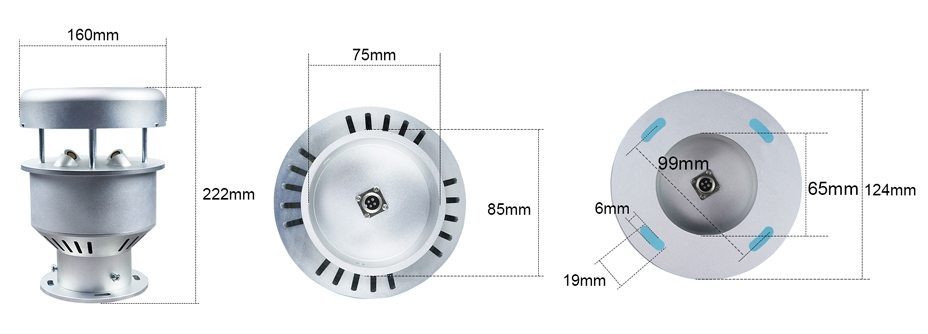 Industrial anemometer dimensions