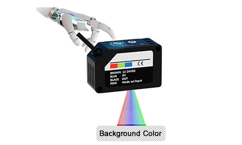 Industrial color sensor operation step two