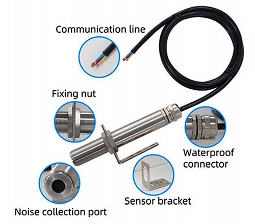 Industrial noise sensor detail
