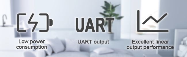 Infrared co2 sensor features