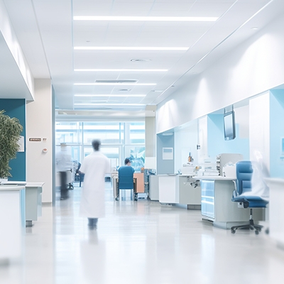 Infrared temperature sensor for human body at hospital