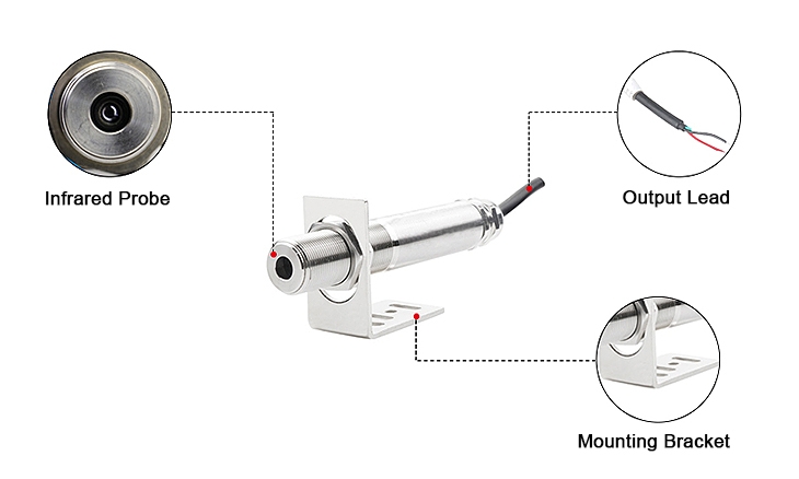 Infrared temperature sensor for human body detail