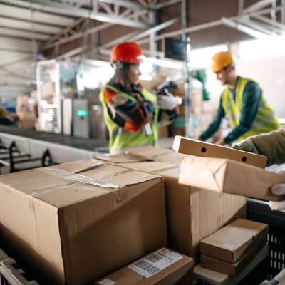 Infrared through beam photoelectric sensor for logistics sorting