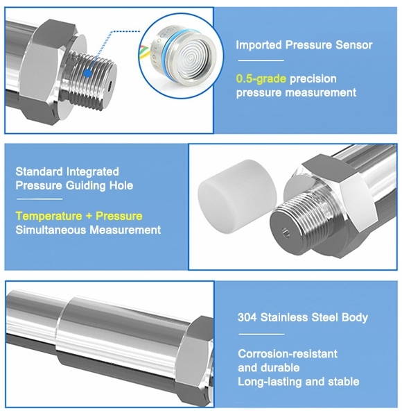 Integrated pressure sensor feature