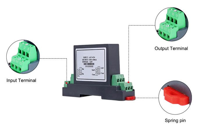 Isolated current sensor detail