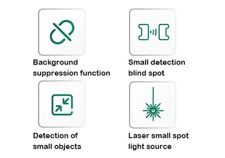 Laser color sensor features