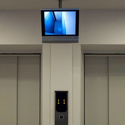 Laser distance sensor module for elevator monitoring