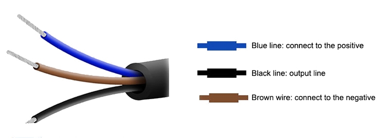 Laser fiber sensor amplifier wiring