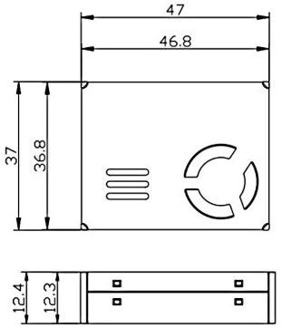Laser Particulate Matter Sensor Size