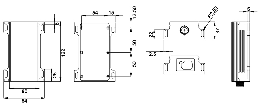 100m/150m/200m laser rangefinder sensor