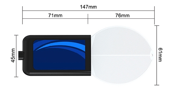 Leaf humidity sensor size