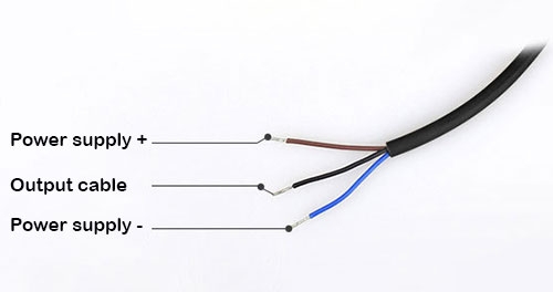 LED color sensor wiring detail
