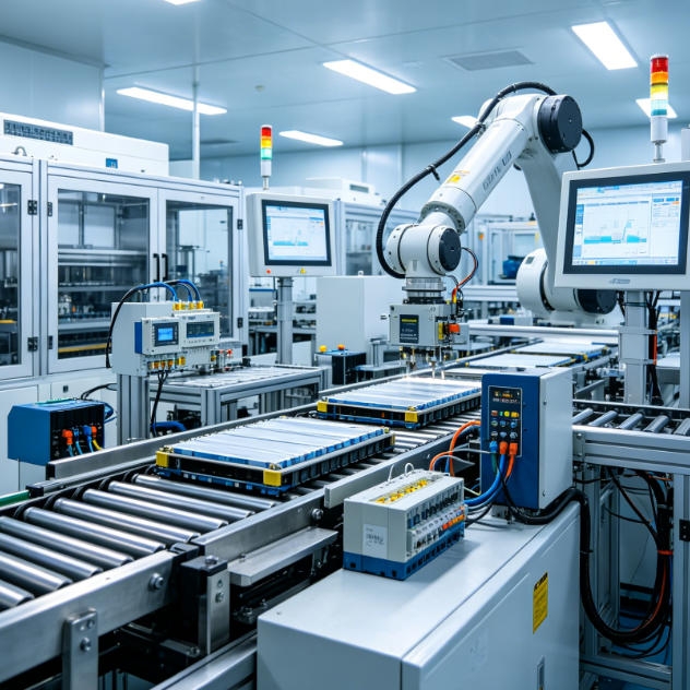 Lithium battery production line signal isolator installation