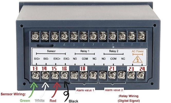 Load cell controller wiring