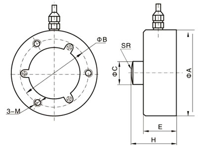 Load cell for weight measurement dimension
