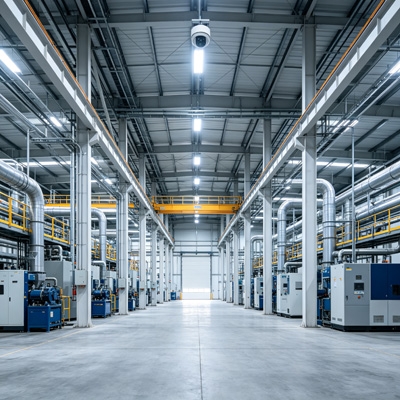 Long range microwave sensor for industrial facilities