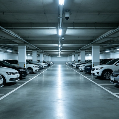 Long range microwave sensor for parking garages