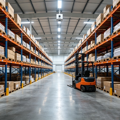 Long range microwave sensor for warehouses