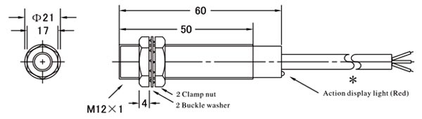 M12 proximity sensor dimension