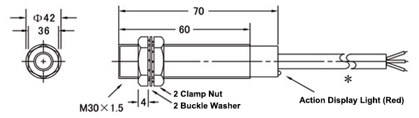 M30 inductive proximity sensor dimension
